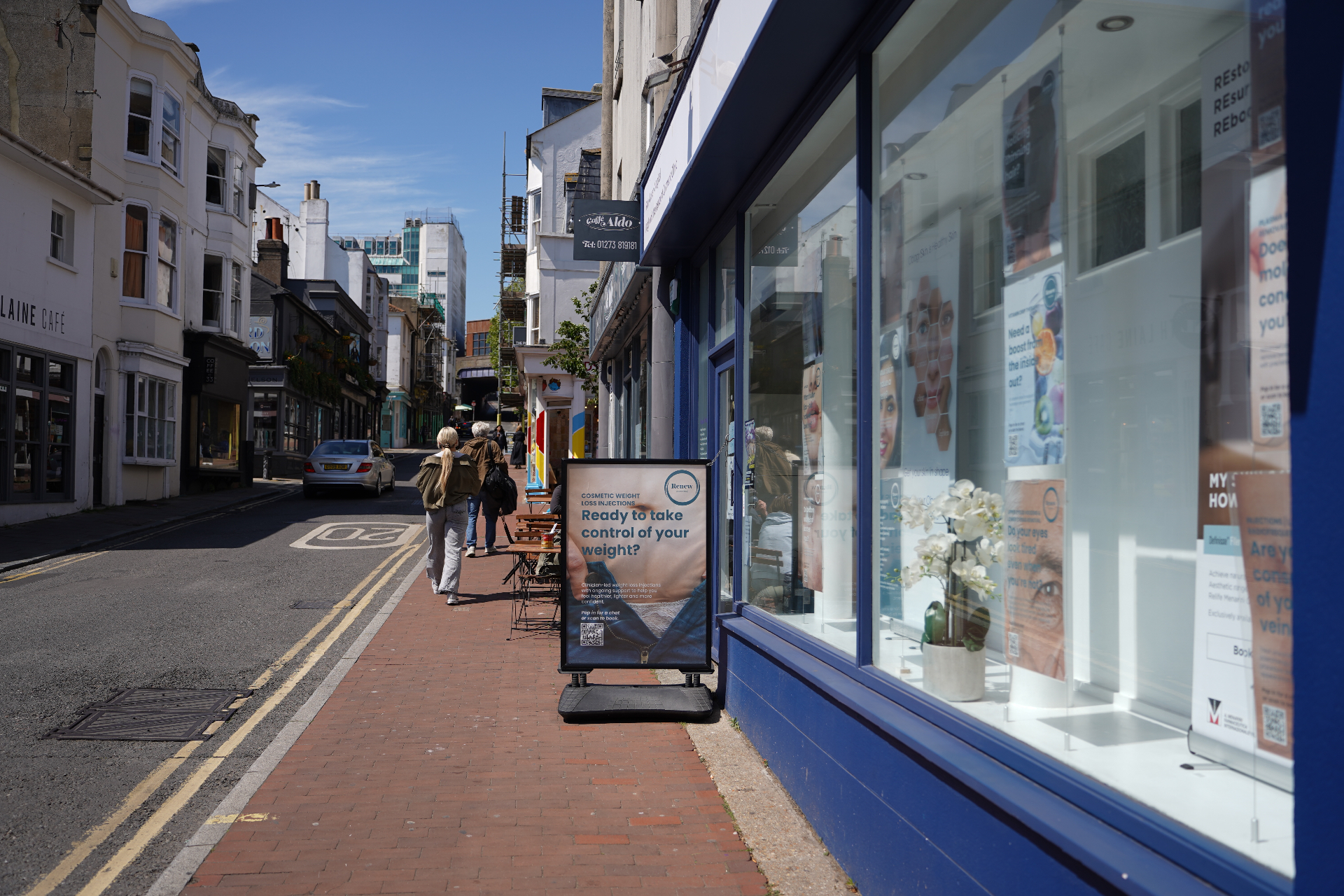 Street view approaching Renew Medi Clinic in Brighton